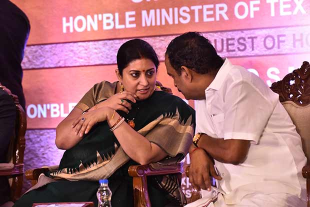 Design innovation, tech a must to spur handloom exports: Irani