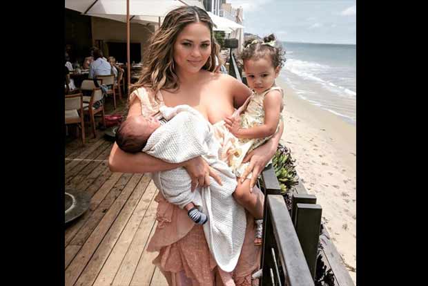 Chrissy Teigen hits back at trolls over breastfeeding photo Chrissy Teigen hits back at trolls over breastfeeding photo
