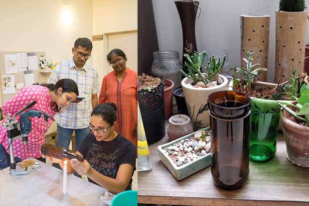 Radhika infuses fun into upcycling glass bottles