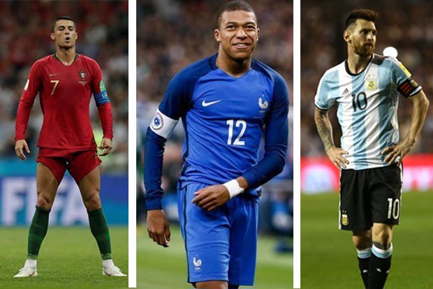 Ronaldo, Messi and Mbappe on FIFA player of the year shortlist
