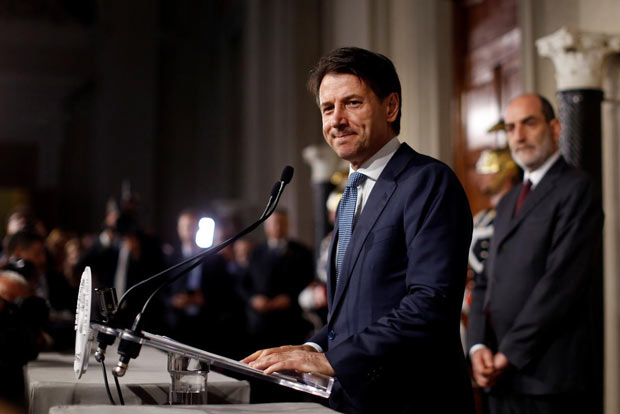 Giuseppe Conte sworn in as Italian prime minister