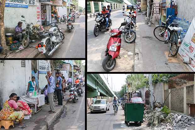 Footpaths on Cenotaph Road lose out to encroachments