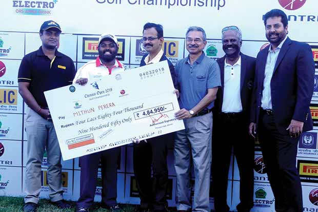 Perera ends winless streak at Chennai Open 2018 Golf Championship