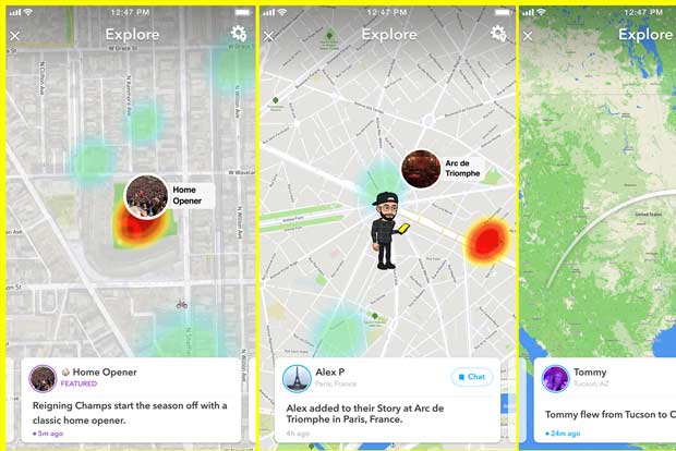 Snapchat rolls out Map Explore to find friends, events Snapchat rolls out Map Explore to find friends, events