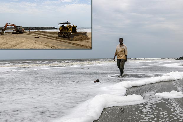 Foaming seawater caused by toxins: Experts