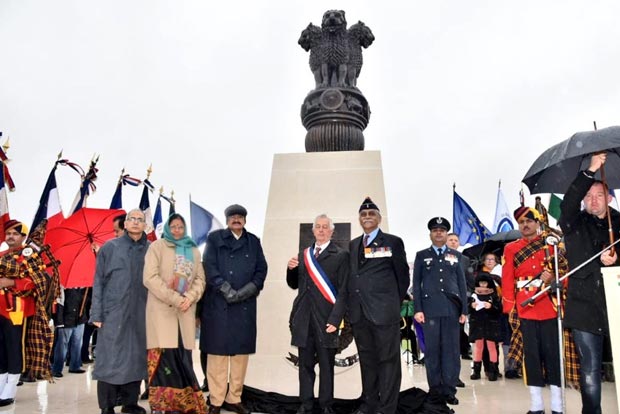 Vice President Naidu inaugurates first India-built war memorial in France