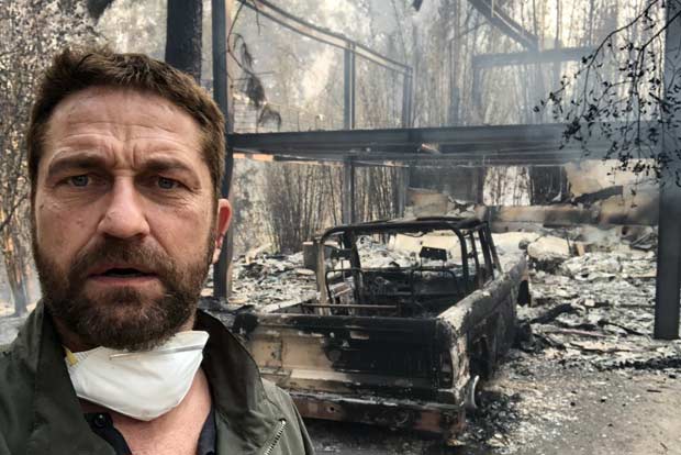 Miley Cyrus and Gerard Butler lose house in California wildfire