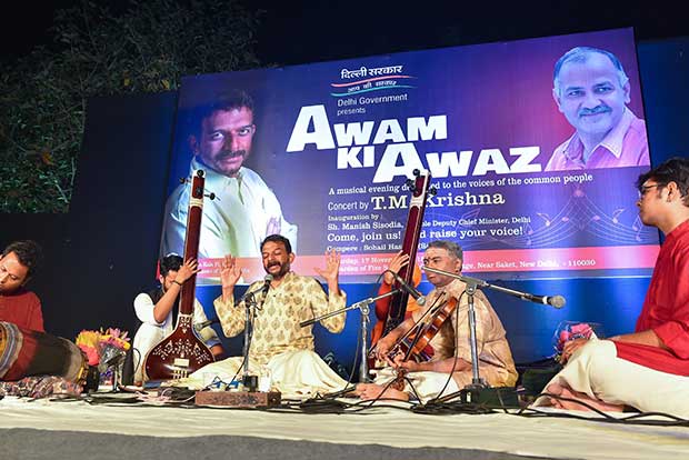 TM Krishnas concert enthrals Delhiites, Sisodia calls huge turnout political statement