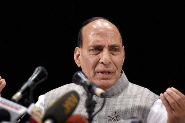 Rajnath mocks Congress, says BJP will hit a four in MP