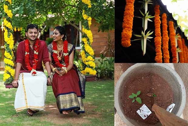 Couple ties knot in zero-waste wedding