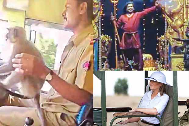 Trending in TN: Nithyananda goes viral with cheap CGI, Pith helmet worn by Melania Trump sparks controversy and monkey takes over KSRTC bus Trending in TN: Nithyananda goes viral with cheap CGI, Pith helmet worn by Melania Trump sparks controversy and monkey takes over KSRTC bus