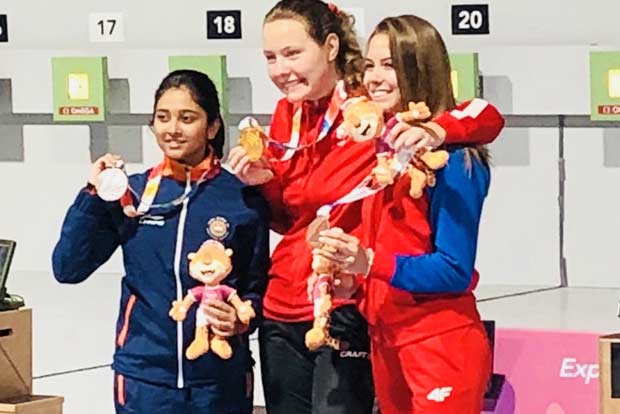 Youth Olympics: Shooter Mehuli settles for silver in 10m air rifle