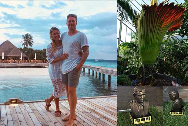 Trending in TN: Tipsy couple buy out hotel , Trump statues with Pee on Me signboard and London takes pride in real stinker of a flower Trending in TN: Tipsy couple buy out hotel , Trump statues with Pee on Me signboard and London takes pride in real stinker of a flower