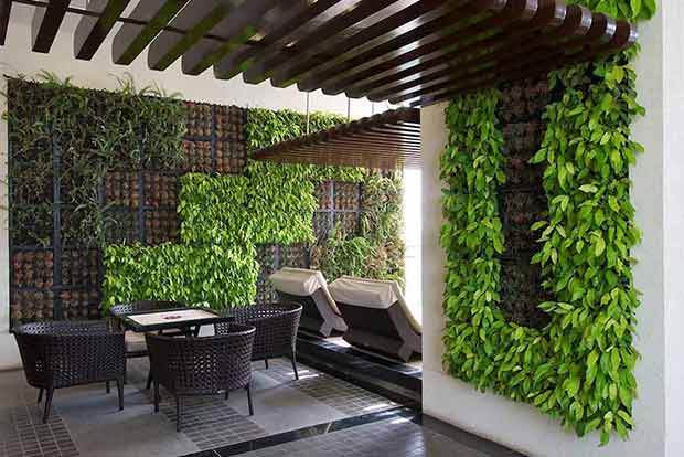 Enjoy festivity with indoor vertical garden