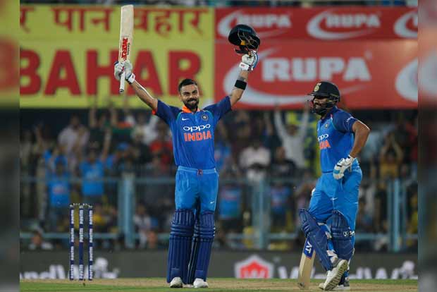 Kohli, Rohit pummel West Indies with centuries in first ODI