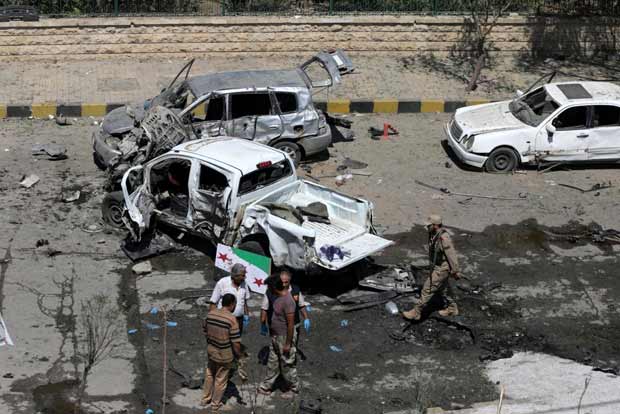 Blast strikes north Syria town