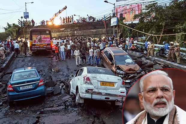 Deeply unfortunate: PM Modi on Kolkata bridge collapse