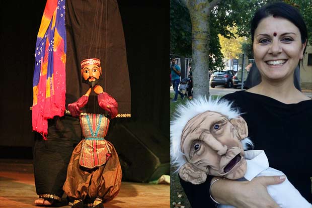 An Indo-French musical puppet show in the city