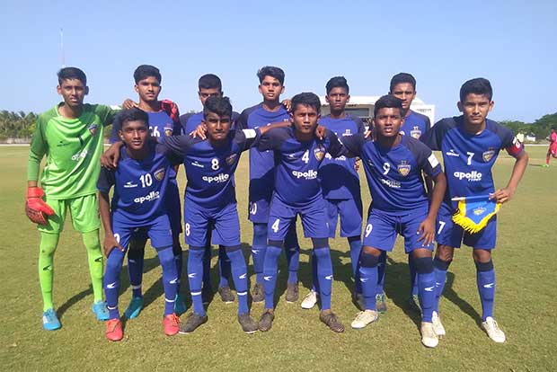 Liyaakath powers Chennaiyin FC U-15s to victory