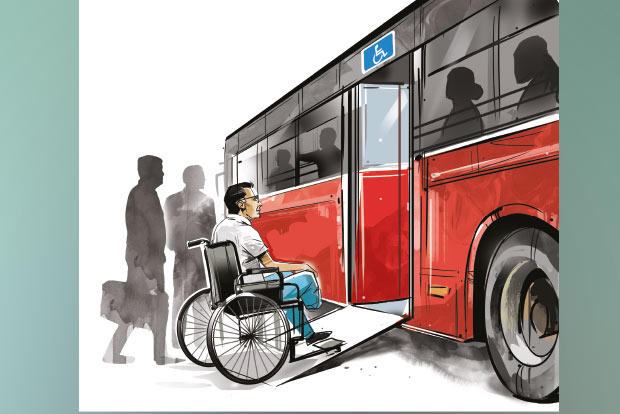 Transport corpns miss target, not 1 bus in state is completely disabled-friendly Transport corpns miss target, not 1 bus in state is completely disabled-friendly