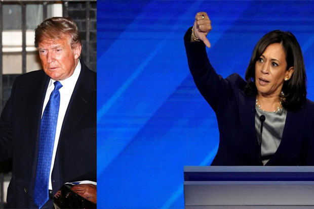 Donald Trump, Kamala Harris spar on Twitter over her withdrawal from presidential poll