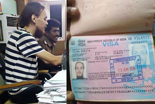 Russian with expired visa goes home with cops’ help