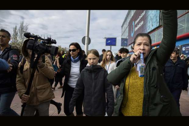 Thunberg brings her climate protest to UN climate summit host Madrid Thunberg brings her climate protest to UN climate summit host Madrid