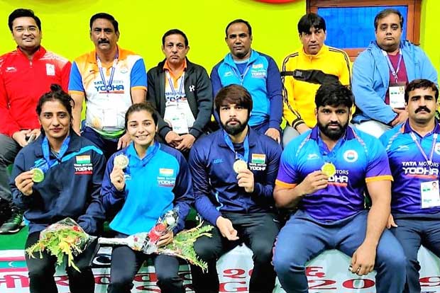 SAG 2019: Satyawart, Gursharanpreet clinch wrestling golds