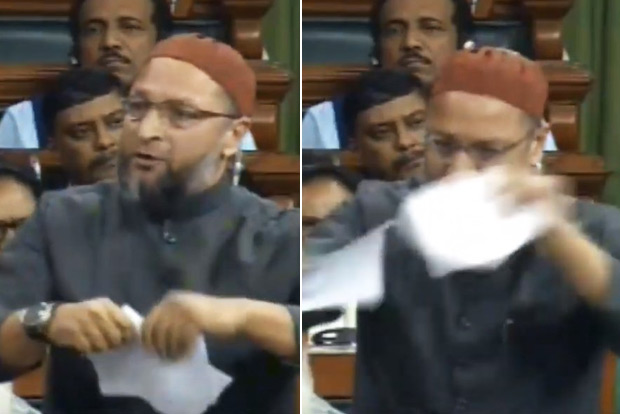 Amid heated debate, Owaisi tears Citizenship Bill in Lok Sabha Amid heated debate, Owaisi tears Citizenship Bill in Lok Sabha