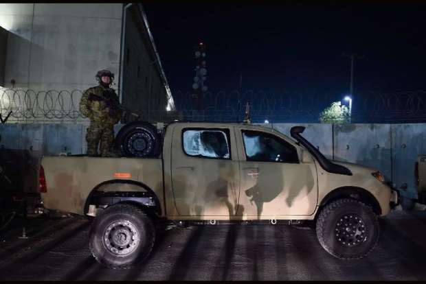 Blast damages hospital near Bagram airbase in Afghanistan