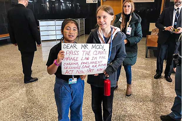 8-yr-old Indian Greta urges leaders at COP25 to act now