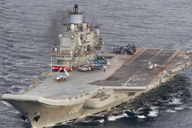 Russias only aircraft carrier on fire in port: news agencies