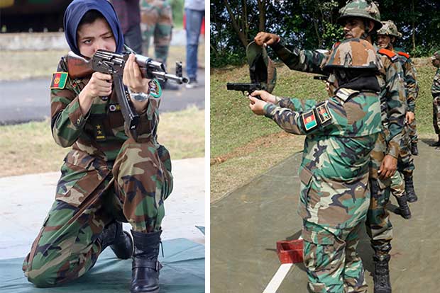 20 women officers from Afghan complete military training at OTA