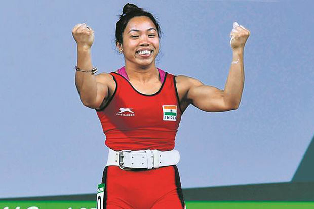 Mirabai Chanu wins gold at Qatar International Cup Mirabai Chanu wins gold at Qatar International Cup