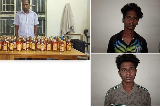 Three men arrested for selling liquor smuggled from Pondy