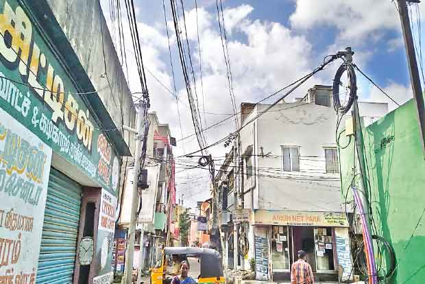 Citizen Connect: Dangling cables, tilted post pose risk to residents, pedestrians on Perambur Thiruvengadam Street Citizen Connect: Dangling cables, tilted post pose risk to residents, pedestrians on Perambur Thiruvengadam Street
