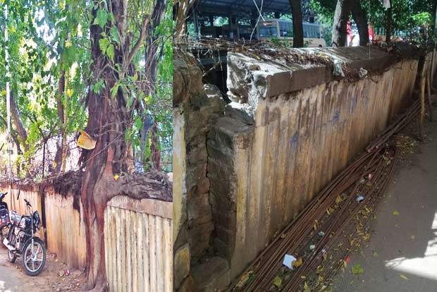 Citizen Connect: Tipplers frequent broken compound wall near Perambur Bus Terminus, complain residents
