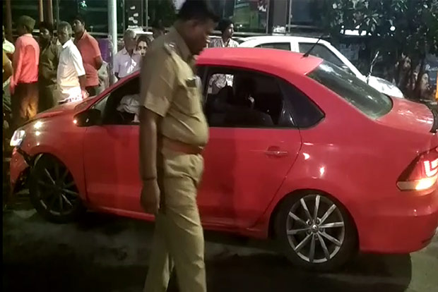 Over speeding car with drunk realtor kills 59-year-old man