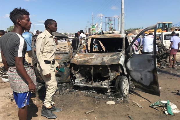 Truck bomb kills at least 90 in Mogadishu: international organization Truck bomb kills at least 90 in Mogadishu: international organization