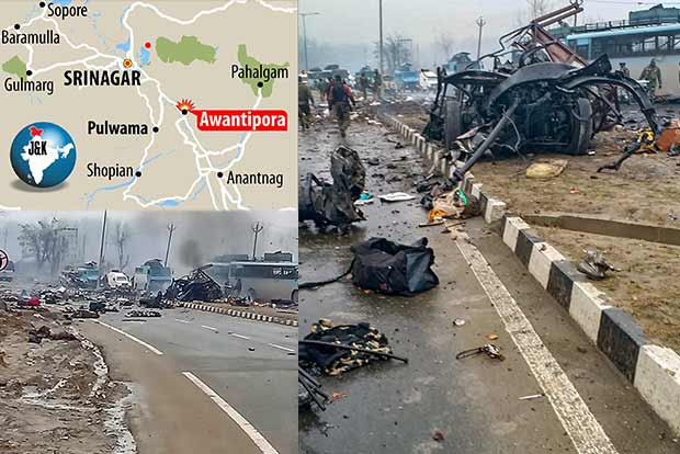 30 CRPF personnel as Jaish militants attack convoy in Kashmir