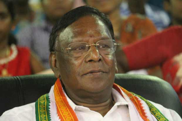 CM Narayanasamy leads protest in Delhi for full statehood to Puducherry