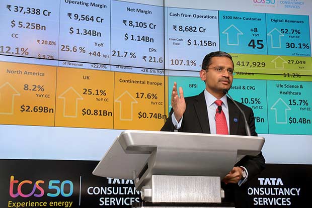 TCS Q3 net grows 24.1 per cent to Rs 8,105 cr