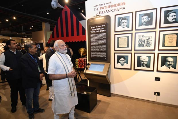 PM Modi unveils Indias first cinema museum, calls films silent power