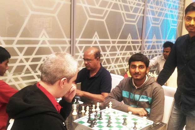 Saurabh Anand jolts Grandmaster Mikulas