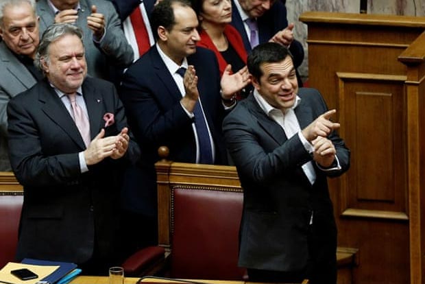 Greek parliament approves Macedonias new name