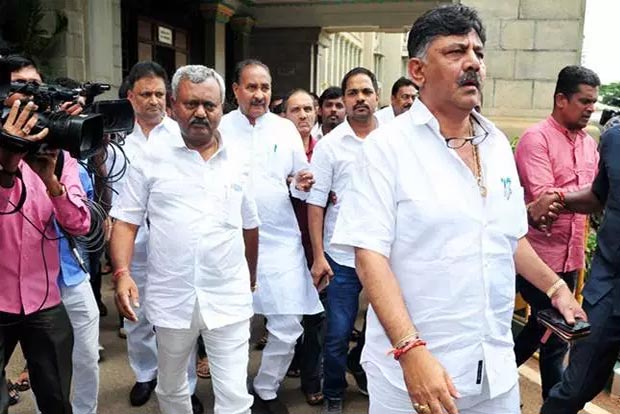 Ktaka crisis: Rebel MLAs back in Mumbai