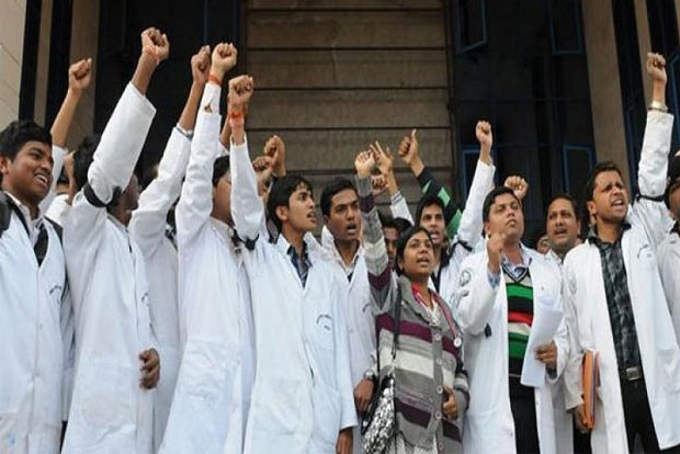 AIIMS doctors wear black badges to work in protest against NMC Bill