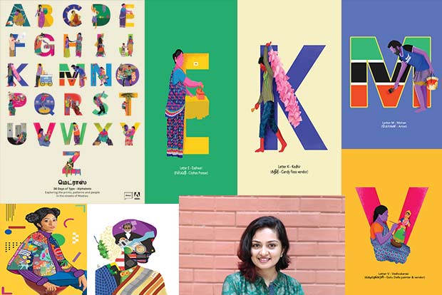 This artist’s designs depict life on the streets of Chennai