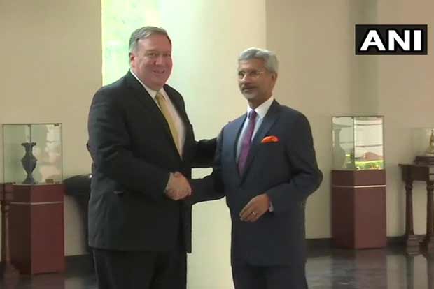 Mike Pompeo meets Jaishankar