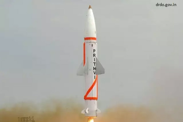 Nuclear-capable missile Prithvi II successfully test-fired